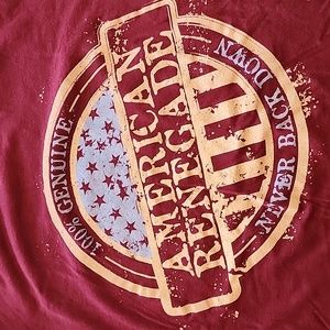Grunt Style women's XXL tshirt dark red American Renegade